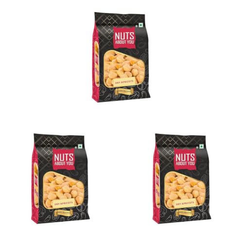 Image of Nuts About You DRY APRICOTS, 250 g | 100% Natural | Premium | Khumani (Pack of 3)
