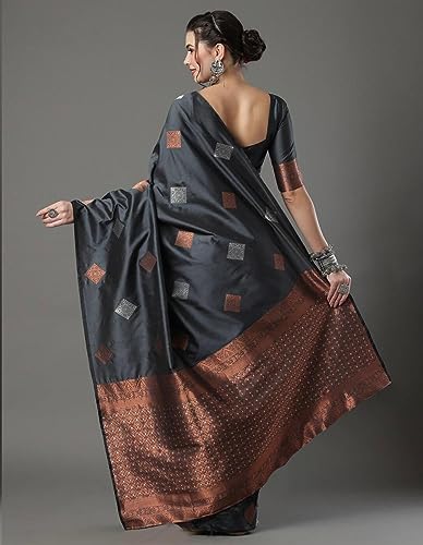 Image of Flosive Women's Fabulous Mix Color Kanjivaram Sona Chandi Silk Saree