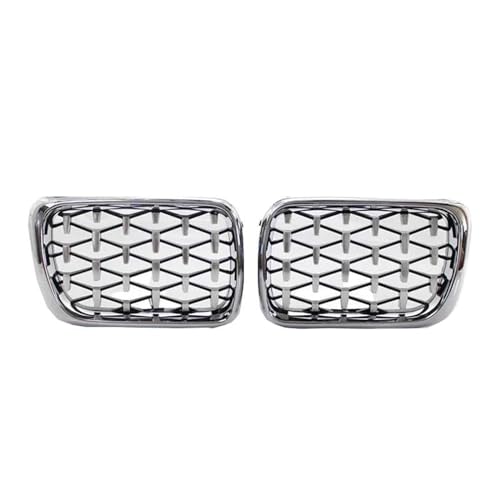 Calandre avant pour BMW E36 M3 1997-1999 grille de pare-chocs look diamant argent en ABS