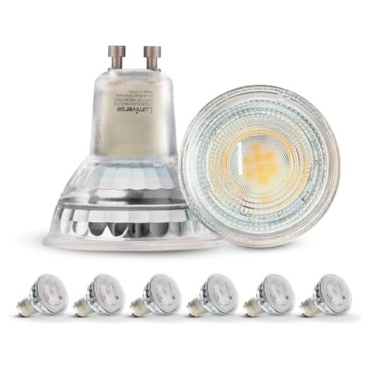 Lumiverse GU10 LED Bulbs Dimmable, 2700K Soft Warm White 5.5W 500lm [50W Equivalent] PAR 16 Bulbs, GU10 Bulb 40° Beam Angle, UL Listed, 6 Packs