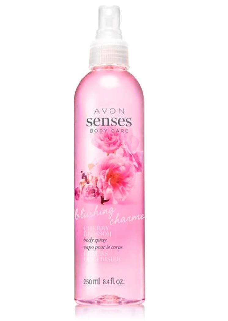 Body Mist Blushing Cherry Blossom Perfume Avon Senses Blushing