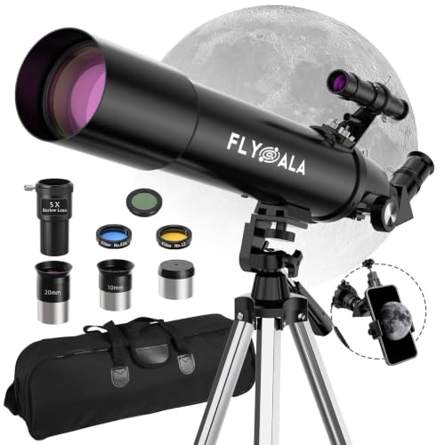 FlyGala Telescope for Kids and Adults,80mm