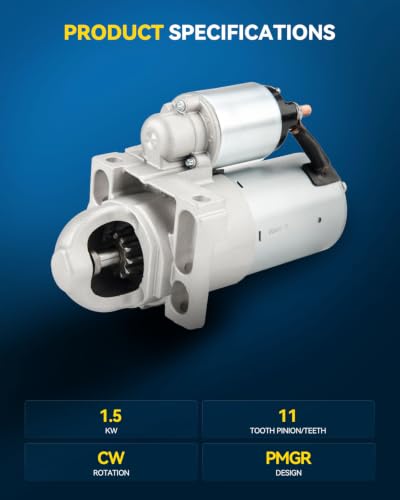 Image of PHILTOP New Starter 6489N Replacement for Chevrolet,GMC,for Cadillac,Isuzu | 05-15 Avalon,07-16 Camry,08-13 Highlander,09-10 for RAV 4,09-12 Venza,07-09 RX350 V6 3.5L Replace 11136,104210-2070