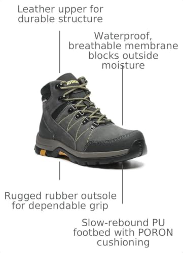 Image of Men's 6 inch Waterproof Soft Toe Work Boots, Slip Resistant
