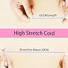 4mm Thick Elastic Cord for Sewing 5/32 inch 50ft White Bungee Shock Kayak Tie Down Straps Tent Elastic Cord Replacement Heavy Stretchy Rope for Crafts-Pants-Clothing-Outdoor Supplies ZH130 #2