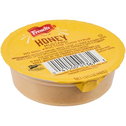 French’s Honey Mustard, Single-Serve Dip Cups, Sweet and Tangy Mustard,