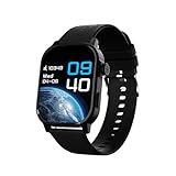 CULTSPORT Newly Launched Ace X 1.96" AMOLED Smartwatch, Premium Metallic Build Smartwatch, Always On Display, Bluetooth Calling, Live Cricket Score,Functional Crown(Black Silicone)