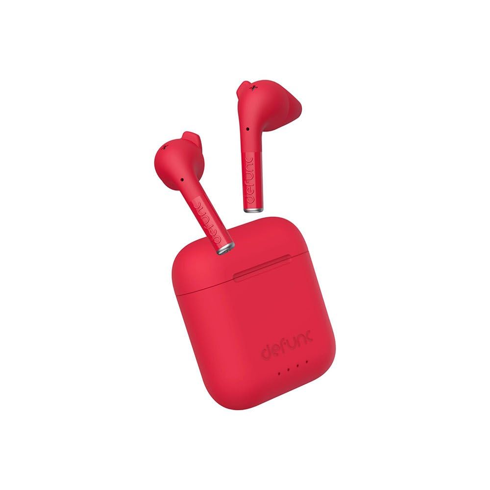 True Talk Bluetooth 5.2 Wireless Earbuds With Charging Case Red