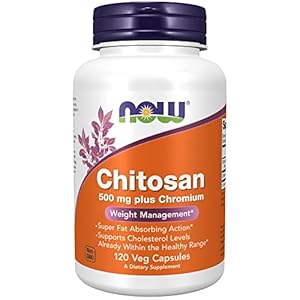Now Foods Chitosan 500mg Plus Chromium, 120 Capsules
