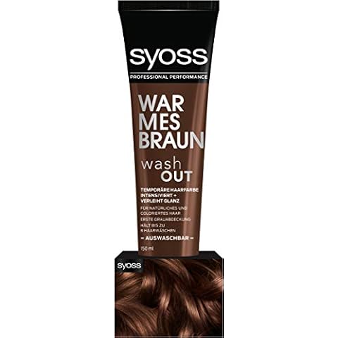 Syoss Wash Out Temporäre Haarfarbe Warmes Braun Cover
