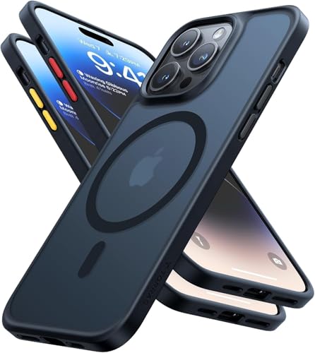 TORRAS for iPhone 14 Pro Case with MagSafe 12FT Military Grade Shockproof Slim Thin but Sturdy Velvety Touch and Anti-Slip Texture Magnetic Protective for iPhone 14 Pro Case Cover Matte Black