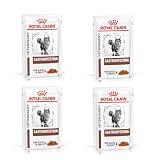 Royal Canin Veterinary Gastrointestinal | 4er Pack | 4 x 12 x 85 g | Nassfutter für ausgewachsene Katzen | Feine Stückchen in Soße | Bei Resorptionsstörungen des Darms