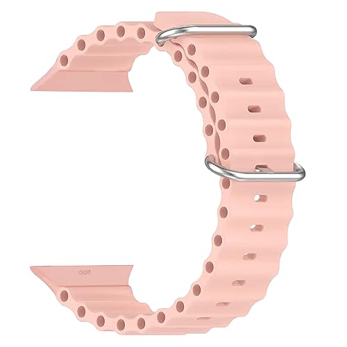 Image of ACM Watch Strap Slide 42mm 44mm 45mm 46mm 49mm Silicone Smart Belt Compatible with Boat Wave Elevate Smartwatch Classic Band Creame