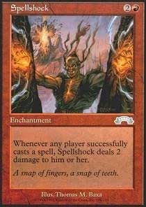 Magic: The Gathering Single Card - "Spellshock" (Uncommon) From The Exodus Set - View #6