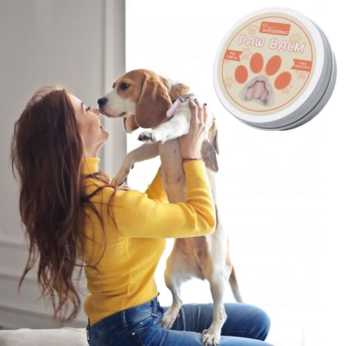 LIBAIDZ 1 Pcs Pfotenbalsam Hund 50 g,Pfotenschutz Hund Sommer und Winter,Pfotenbalsam für Hunde,Pfotenpflege für Hundepfoten und Katzen,Pfotenbalsam Nasenbalsam,Hunde Pflege Pfotencreme