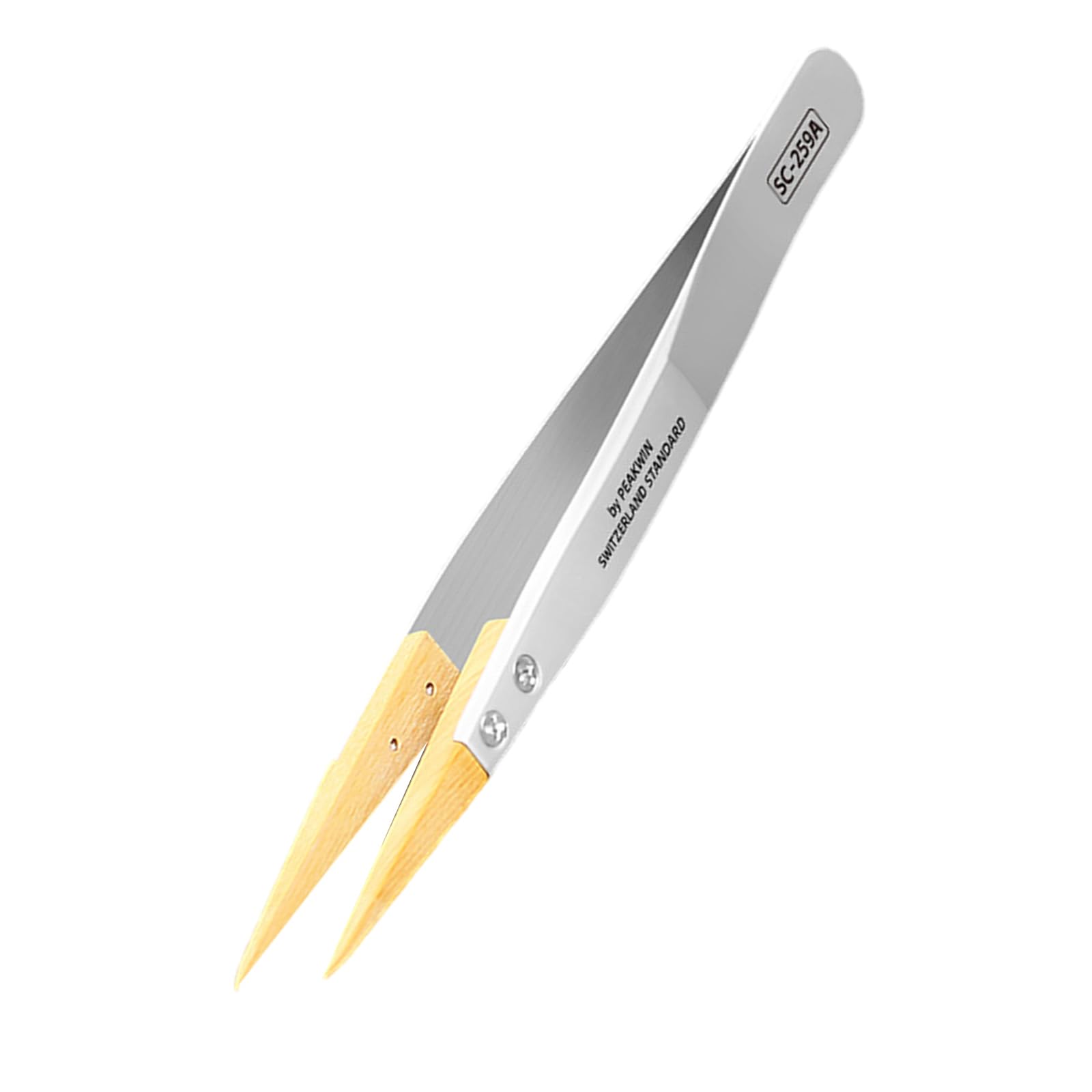 Tsophreniq Professional Grades Boxwood Insulated Accuracy Tweezer For Electronics And Jewelry Maintenance Insulated Without Damaging