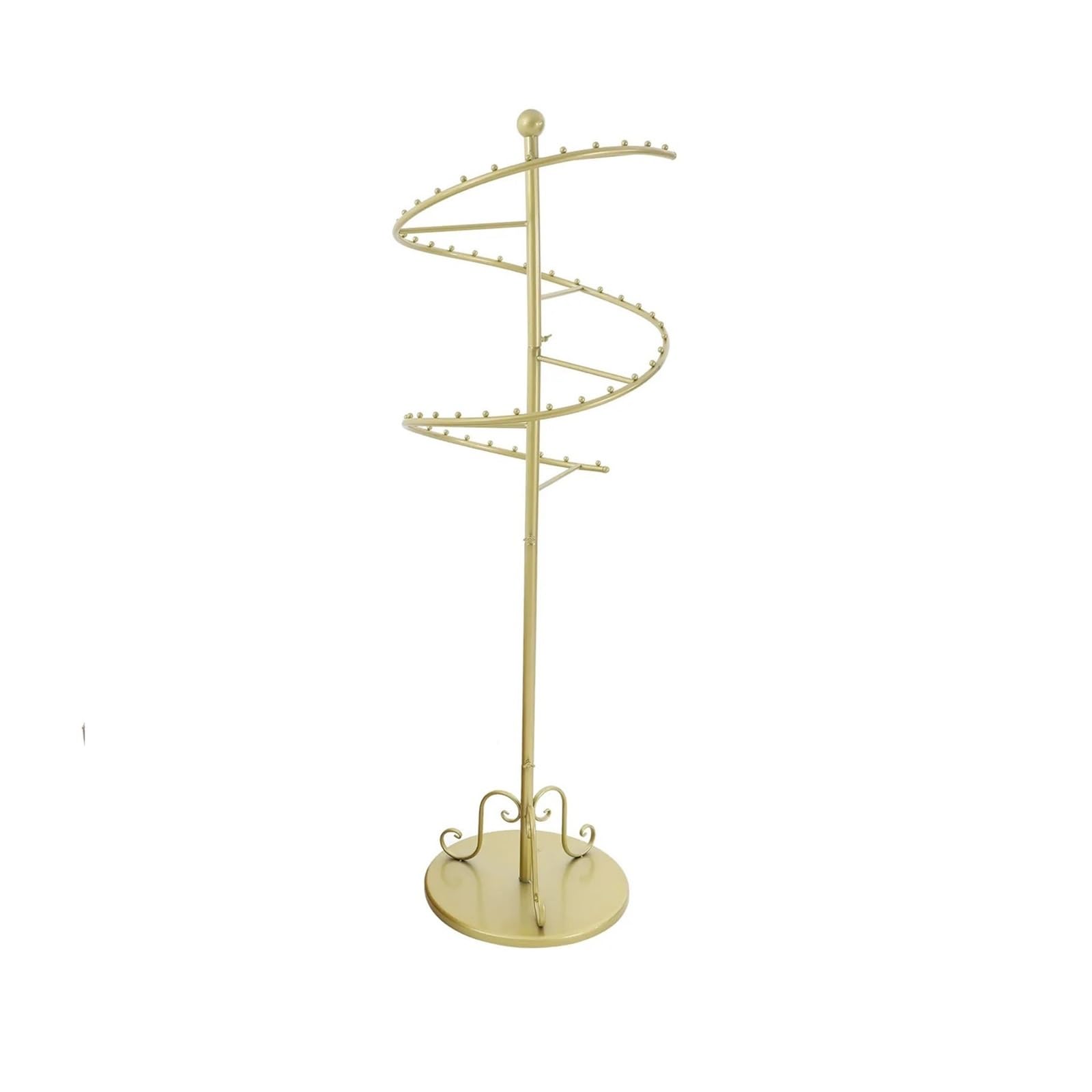 Garderobenständer stabil Spiralförmiger, drehbarer Garderobenständer, 152,4 cm hoher, goldener Ständer, Rahmen aus Kohlenstoffstahl und Eisen, ideal zur Aufbewahrung von Kleidung für Wohnzimmer, Schla