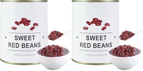 Soeos Canned Sweet Red Beans, 32.8 Ounce (930g), Ready-to-Eat, Soft Texture &amp; Mildly Sweet Flavor – Ideal for Asian Desserts, Soups, and Pastries (Pack of 2)