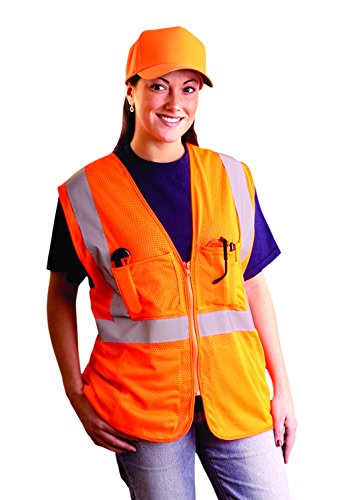Image of Occunomix LUX-SSGCS-OL /XL Class 2 High Visibility Mesh Surveyor, Large /X-Large, Orange