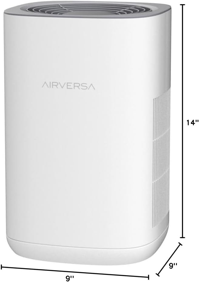 Airversa HomeKit Air Purifier over Thread Works with HomeKit (Home Hub Required) 3-Stage H13 True HEPA Smart Air Cleaner 1000 sq.ft Purelle AP2