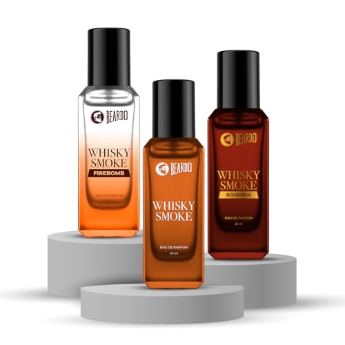 Whisky Smoke Collectors Perfume for Men-Bourbon,Firebomb & Whiskey Smoke (20ml x 3) | Long Lasting Fragrance | Long Lasting Perfume for Men | Gift for