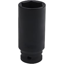 1/2 Inch Drive 6-Point Axle Nut Deep Impact Socket, 26 mm