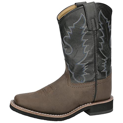 Smoky Mountain Boots 1575C0135R Smoky Mountain Children Boys Monterey Western Cowboy Boots Brown/Black thumb #2