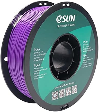 eSUN Gloss PLA Filament 1.75mm, Glossy 3D Printer Filament PLA, Dimensional Accuracy +/- 0.05mm, 1KG Spool (2.2 LBS) 3D Printing Filament for 3D Printers, Gloss Blue