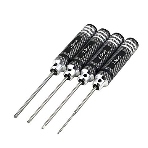Screwdrivers Key Driver Tool Set T10059 1.5Mm 2Mm 2.5Mm 3Mm M1.5 M2 M2.5 M3 Aluminum Allen Hex Keys Handle #TOP1