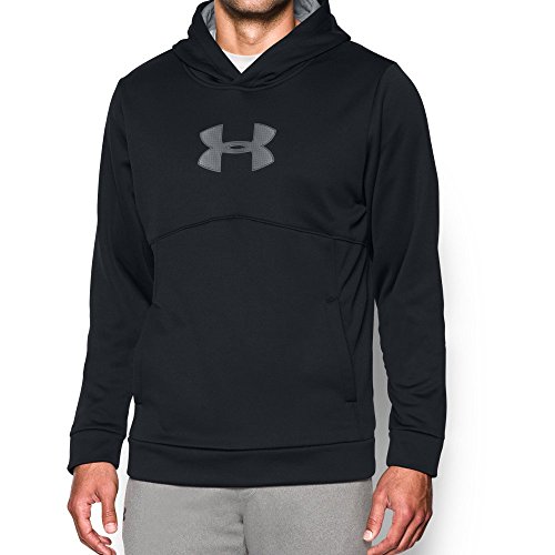 Under Armour Men's Storm Icon Logo Hoodie, Black (001)/Stealth Gray, Large