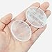 NUKAYAI Thumb Worry Stone Clear Quartz Crystals Oval Tiny Fidget Healing Crystal Natural Meditation Accessories Stress Relief Gifts Reiki Palm Small Trinkets Pocket Anxiety Relief Items for Women Men