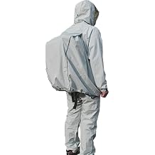 TWR Backpack / Helmet Compatible, Stretch Rain Wear, Bag in Strech Rain Suit for Work or School Commutes, Rain Suit SS78G, Bicycle Helmet Compatible Hood, Retroreflective, Backpack Compatible