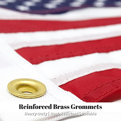 Watsy - American Usa Boat Flag Cabin Waterproof Embroidered Marine & Golf Cart Flags (12" X 18") #TOP4