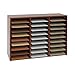 Really Good Stuff Classroom Mahogany Mail Center - 27 Slots - 32
