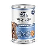 Natural Balance Specialized Nutrition Wet Dog Food Stew with Chicken and Brown Rice, Joint Health & Muscle Health Dog Food, Natural Ingredients with Added Vitamins & Minerals - 12.7 oz. (Case of 12)