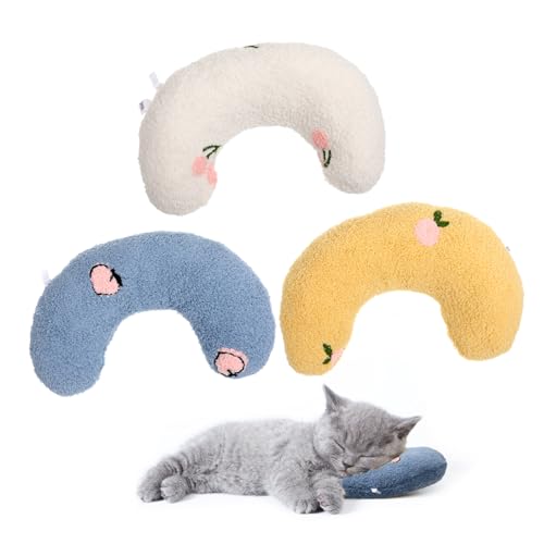 SUPVOX Sleeping Pillow for Cat for Dogs Neck Breathable Comfortable Pillow Sturdy Easy to 3pcs Set