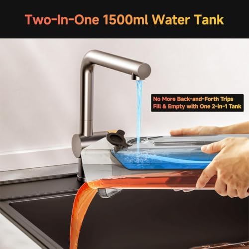 uwant Wet Dry Vacuum Cleaner 180°Lay-Flat Push-in Vacuum Mop All in One with 18000Pa Suction Auto Self-Cleaning Anti Odor Stick Dual-Edge Vacuum Cleaner Set of 1 for Hard Floor/Carpet D100 — view 8