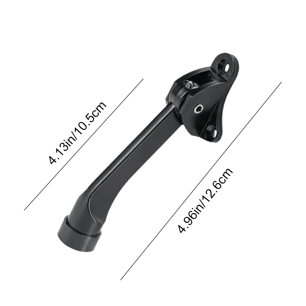 Screw Door Stop Zinc Alloy Kick Down Door Stop Heavy Metal Hands Free Door Stopper with Rubber Feet for Garage Gate Office Home - Image 2