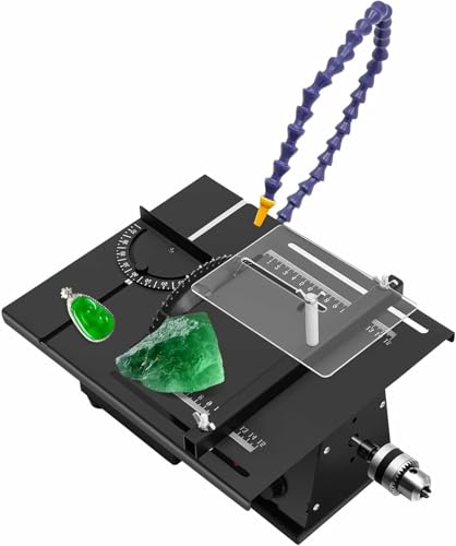 BTOIASYHF Máquina De Tallado De Jade, Banco De Jade Multifuncional, Tallado, Corte, Pulido, Rectificadora, Amoladora De Mesa De Jade, Mesa De Roca para Joyería con Microgemas