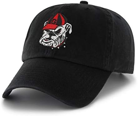 NCAA Georgia Bulldogs Mens '47 Clean Up Adjustable Hat'47 Clean Up Adjustable Hat, Black Alternate, One Size