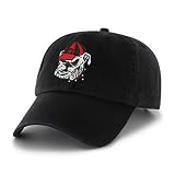 47 NCAA Georgia Bulldogs Mens Clean Up Adjustable Hat Clean Up Adjustable Hat, Black Alternate, One Size