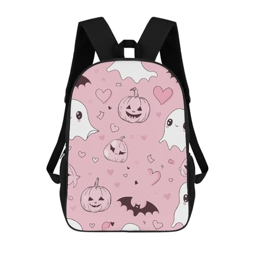 Pumpkins And Ghosts Bookbag - Ultra Lightweight Portable Backpack Work Travel Backpack for Men Women Fits 16 Inch Notebook