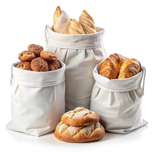 Shopping Bag Shopper Ekologisk bomullsbrödpåse Återanvändbara frukt- och grönsakspåsar, plastfria shoppingväskor som kan tvättas för bröd, pasta, ris, nötter, frukt och grönsaker (Set med 3 brödpåsar)