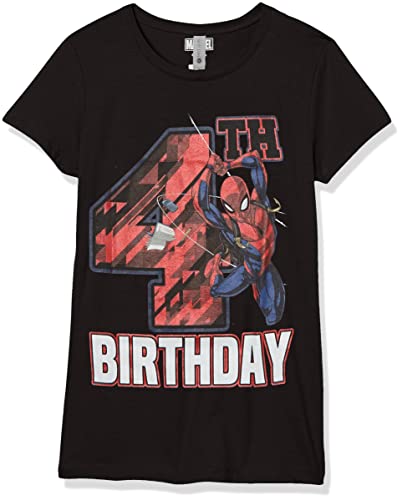T-shirt Marvel Classic fille noir manches courtes en coton taille XL US