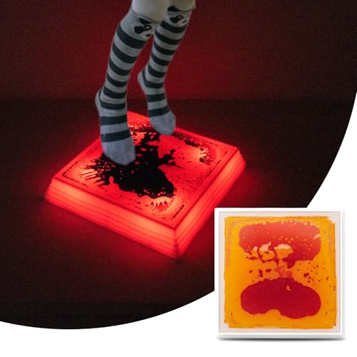Art3d 1-Pack Sensory Interactive Color Changing Liquid Motion Tiles, Yellow