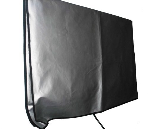 Large Flat Screen TV (65) Vinyl Padded Dust Sliver Color Covers Ideal for Outdoor Locations Such as Restaurants, Hotels, Marinas or Poolside Locations (65 Cover - 60 x 4 x 35.5)