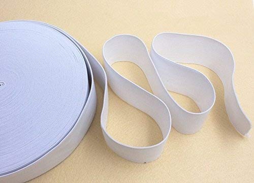 Magnoloran 2 Pack 10 Yard 1.5 Inch Wide Sewing Elastic Band Knit Elastic Spool Braided Elastic Heavy Stretch High Elasticity For Sewing Pants Waistband, Wigs, Skirts, Craft Diy Projects (Black&White) #TOP4