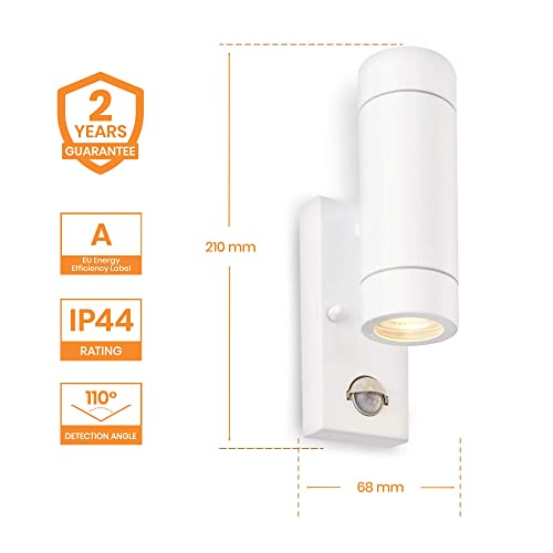 National Lighting Palin Outdoor Lights with Built-in PIR, Outside Lights Mains Powered - Image 2
