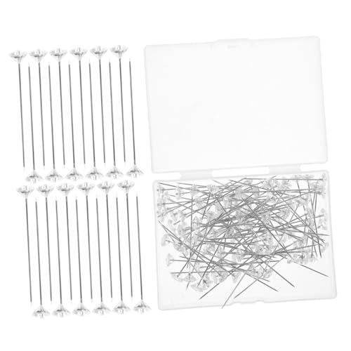 ERINGOGO Delicate Crystal Diamond Brooch Pins 100pcs Bouquet Accessories for Quilting Knitting Sewing Supplies