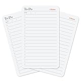 Notsu To-Do-Listen-Raster-Karteikarten, 7,6 x 12,7 cm, 50 Aufgabenplaner, faltbar...